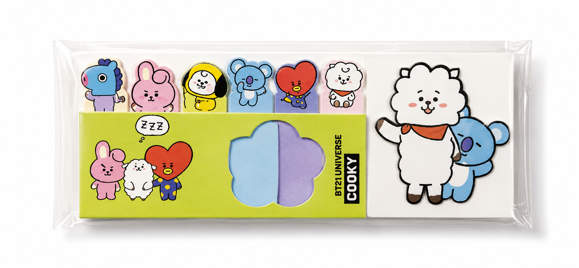 Notas adhesivas BT21 RJ y Koya